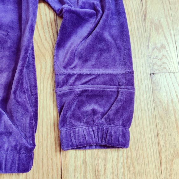 Fila Men's Velour Sweatsuit Tracksuit Purple Velvet Set Size 2XL NWT - Picture 7 of 12